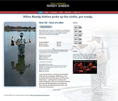 web site for jazz violinist